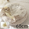 Cat Bed Pet Winter Bed Round Plush Warm Bed House Soft Long Plush Pets Bed