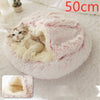 Cat Bed Pet Winter Bed Round Plush Warm Bed House Soft Long Plush Pets Bed