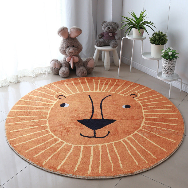 Lion-themed Nursery Rug