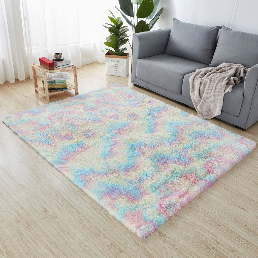 Luxury Tie-Dye Plush Carpet