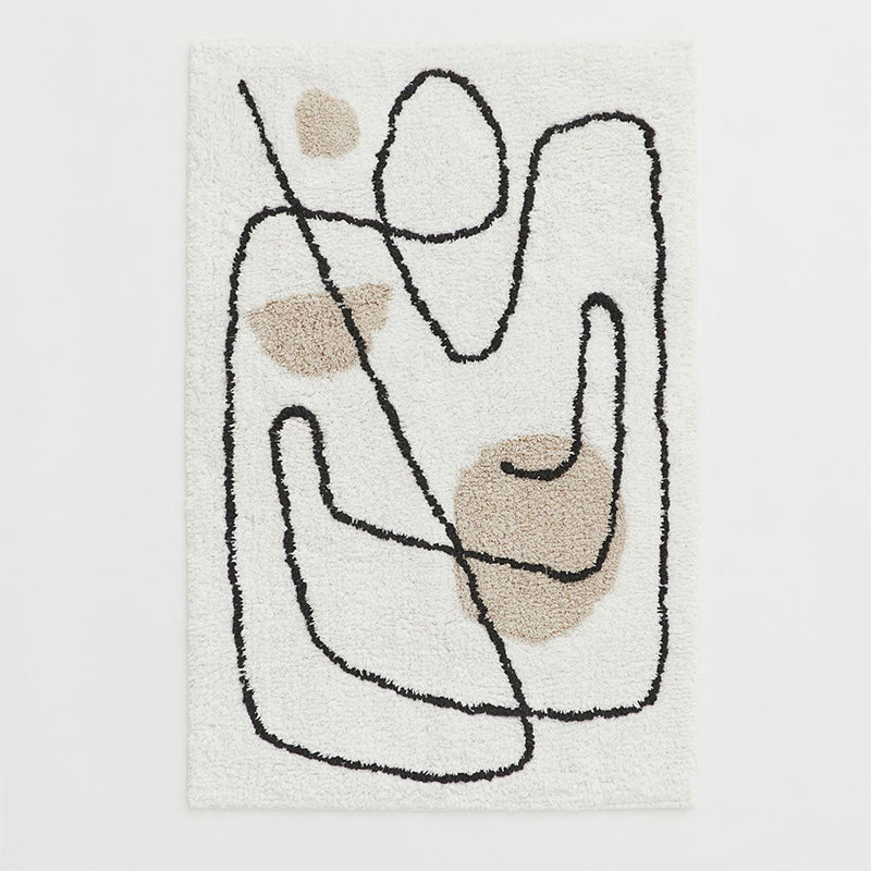 Nordic Abstract Plush Rug