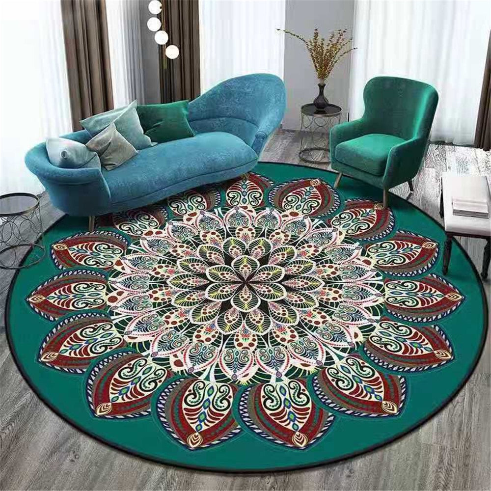 Round Living Room Persian Carpet