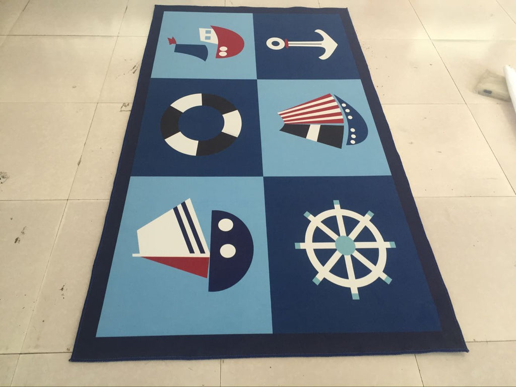 Whimsical Printed Kids' Carpet