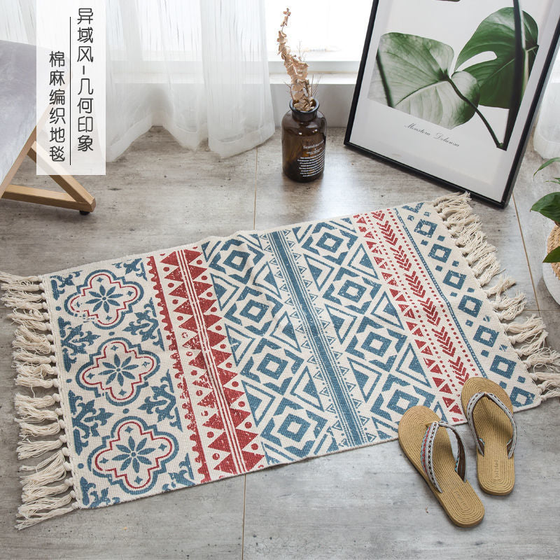 Chic Bohemian Tassel Floor Carpet