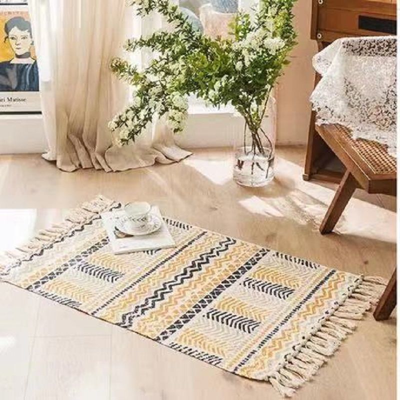 Chic Bohemian Tassel Floor Carpet