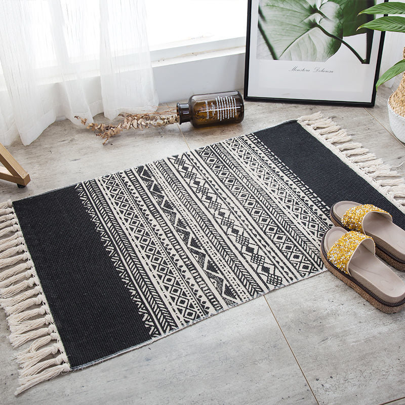 Chic Bohemian Tassel Floor Carpet