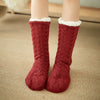 Socks women autumn and winter thickening plus velvet floor socks adult home slippers socks warm sleeping carpet socks