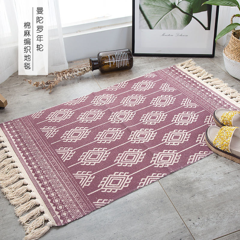 Chic Bohemian Tassel Floor Carpet