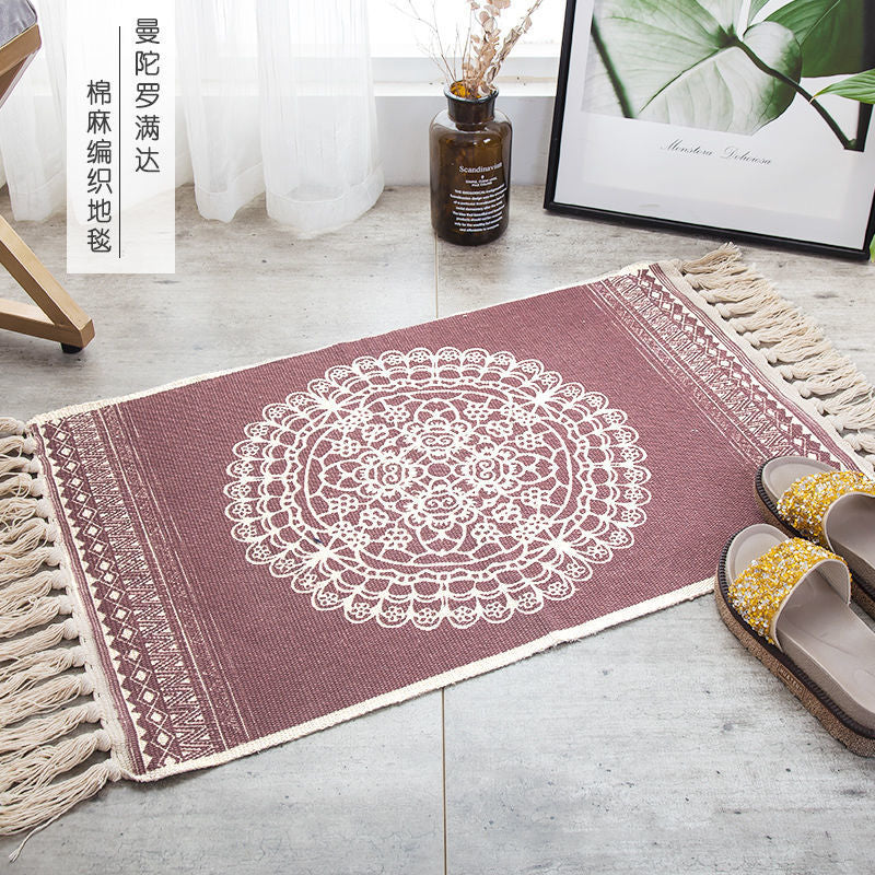 Chic Bohemian Tassel Floor Carpet